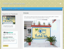 Tablet Screenshot of hotelisiszihuatanejo.com